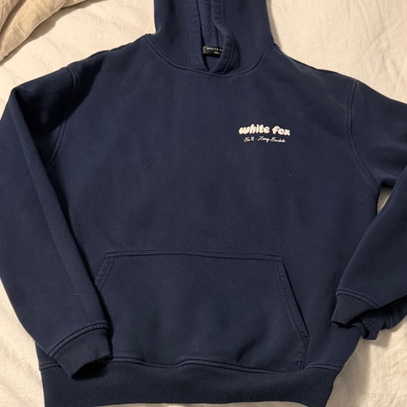 White Fox Boutique Tops - White Fox Boutique Navy Hoodie era 8 lounge essentials
